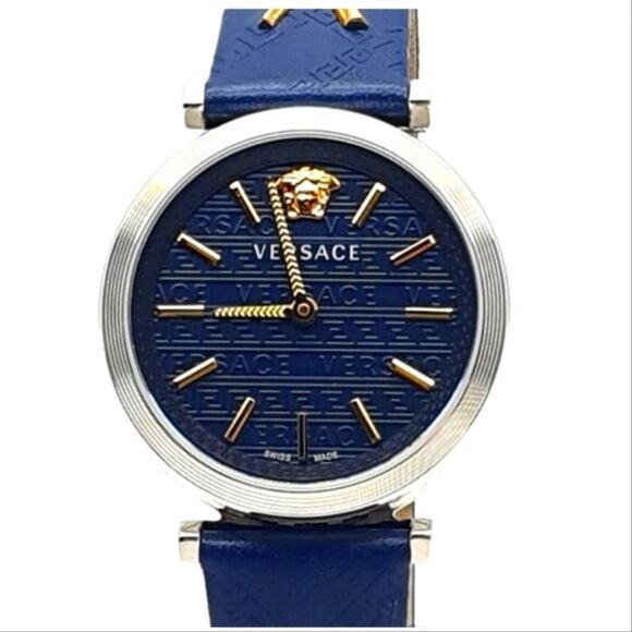 Versace V-Twist Blue Watch NEW - Picture 5 of 10